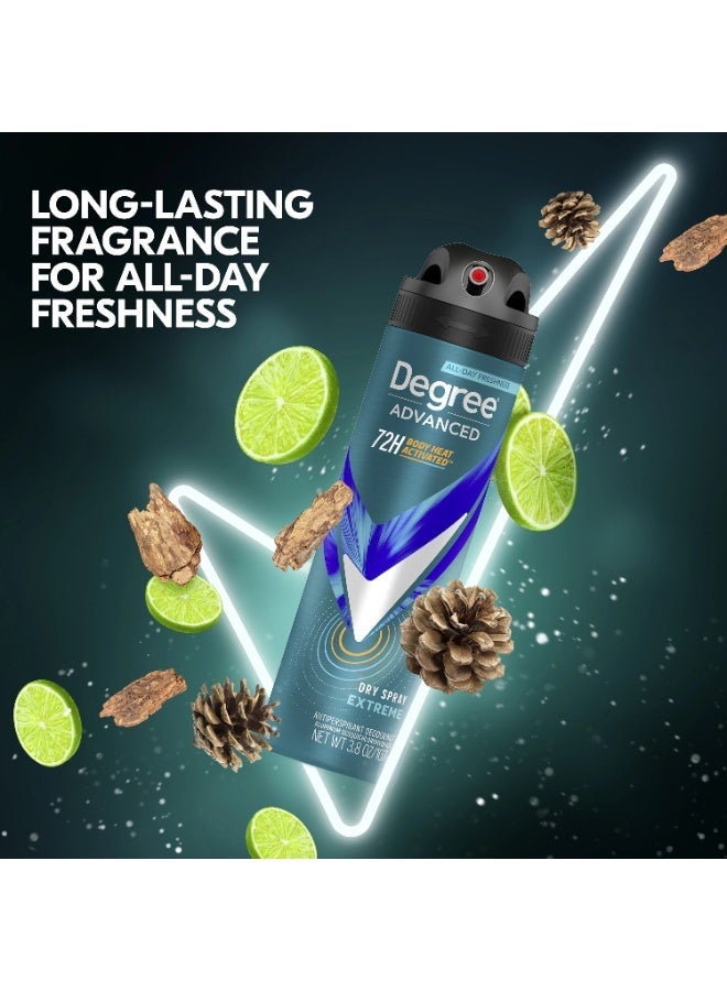 Degree Men MotionSense Antiperspirant Deodorant Dry Spray – Extreme (107 g) - Image 4